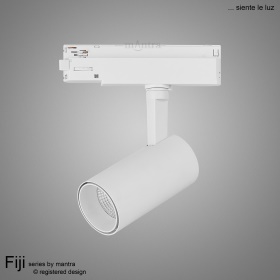 M7845  Fiji 1 Light Single Circuit Track Light 15W LED 3000K White